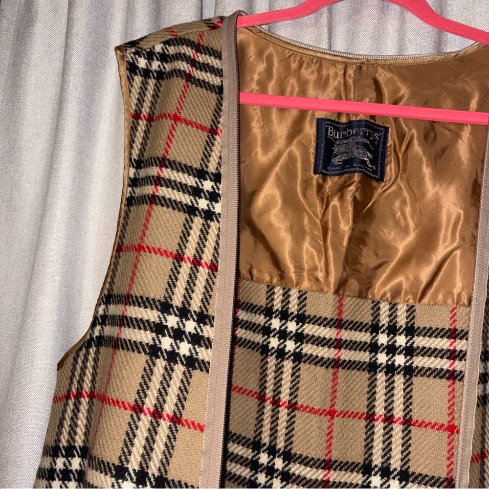 Burberrys trench coat wool liner zip in Burberry Nova check vintage - Picture 7 of 9